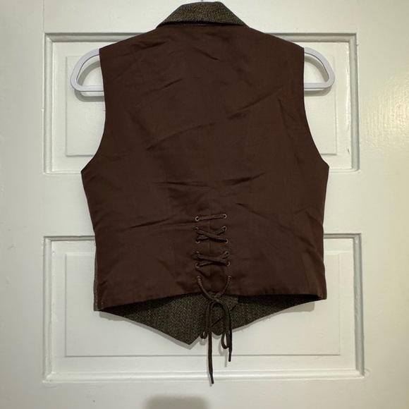 Ralph Lauren Women’s Tweed Vest Cropped Fall Size S/M - Picture 11 of 13